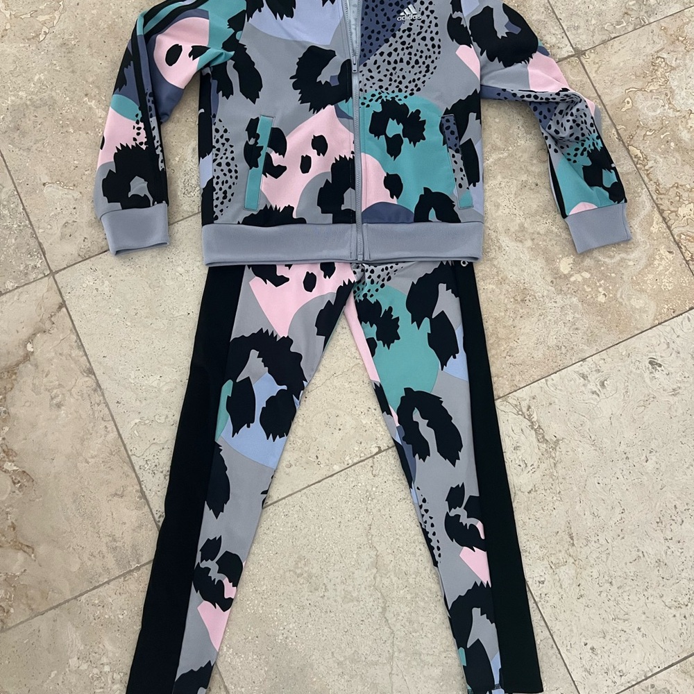 adidas Kids Matching Set - Black, Pink, Green, Gray